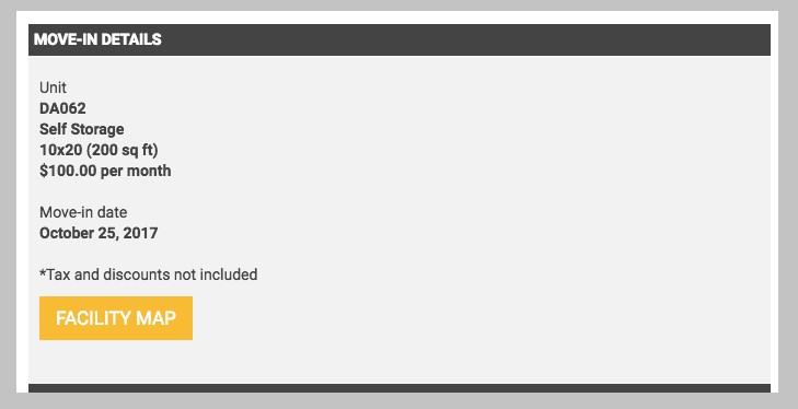 ClickandStor™ 3.0 Move-In Details